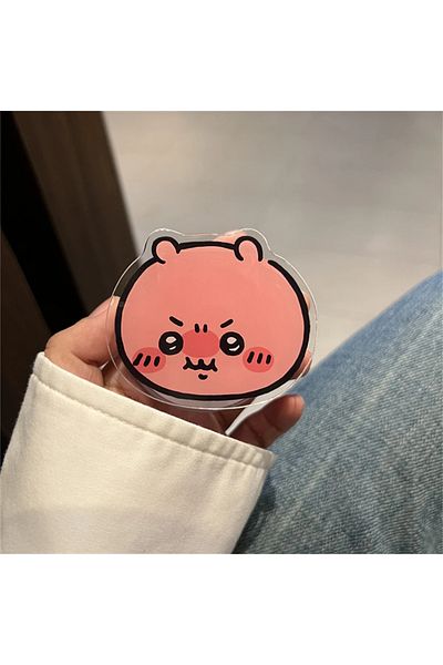 Choice D Ins Korean Cute Funy Cartoon For Magsafe Magnetic Phone Griptok Grip Tok Stand For Iphone Foldabl.