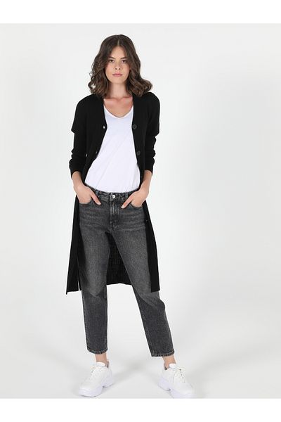 Colin's Black Slim Fit Women's Cardigan - Cl 1050577