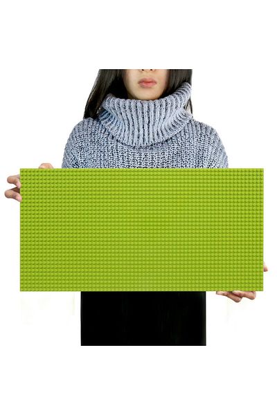 Choice Light Green 32*64 Holes Classic Building Blocks Base Board, Diy Assembled Building Blocks Wall Compa