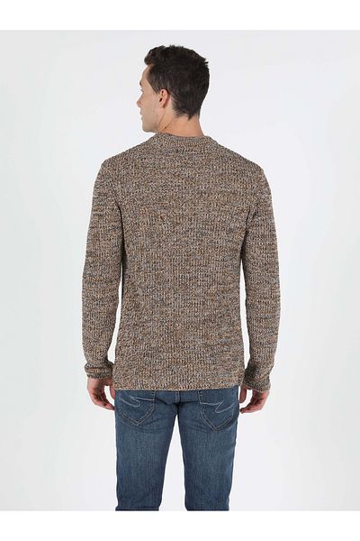 Colin's Regular Fit Crew Neck Men's Saffron Sweater Cl 1051590