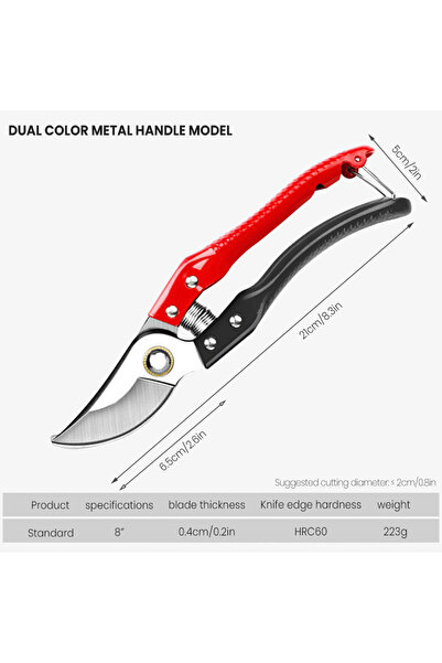 Choice1 2100 AIRAJ 1pc Pruning Shear Multifunctional Garden Tools Professiona...