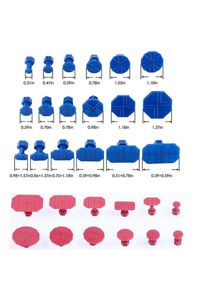 Choice 30pcs Tabs Car Dent Remover Repair Tools Paintless Slide Hammer T-bar Dent Puller Suction Cup Dent P
