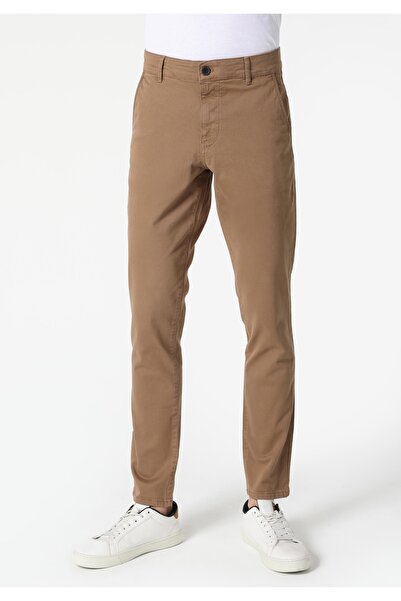 Colin's Slim Fit Orta Bel Düz Paça Erkek Gri Pantolon