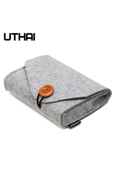 Choice T29-silver Uthai T29 Portable 2.5'hdd Case Storage Bag For Macbook Charger Mouse Mobile Power Bank E