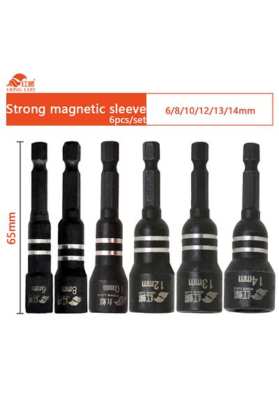 Choice 6pcs 3/4/6/9pcs Hex Magnetic Socket Wrench Socket Electric Drill Tool Accessories Auto Repair Tool I