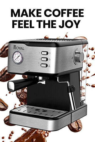 Royal All-in-one Coffee Maker Machine Ra-cm3815 Silver