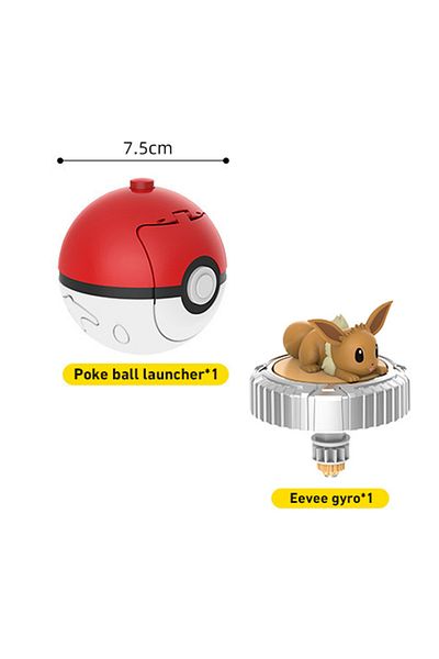 Takara Tomy No Box Original Pokémon Pikachu Spinning Top Cartoon Anime Figure Pull Line Spinning Battle Game Spi