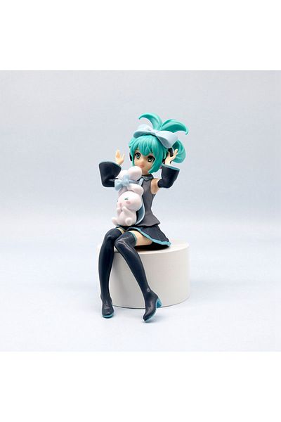 BANDAI 14cm No Box 1pc 20cm/7.87inch Hatsune Miku X Cinnamoroll Anime Figure Kawaii Miku Action Figure Pvc