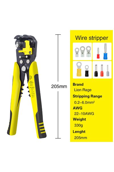 Choice Wire Stripper Yellow Wire Stripper Tools Multitool Pliers Automatic Stripping Cutter Cable Wire Crim