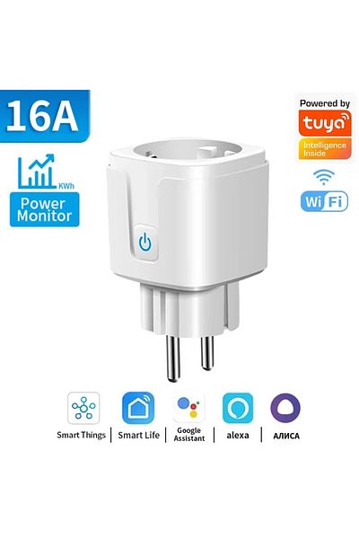 Choice 16a Power Monitor Eu 16a/20a With Power Monitor Smart Plug Wifi Socket Timing Function Tuya Smart Li