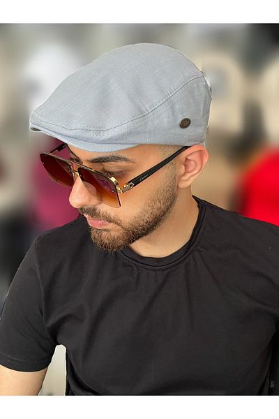 ZERAMİNE London Cap Hat Elastic Summer Gray
