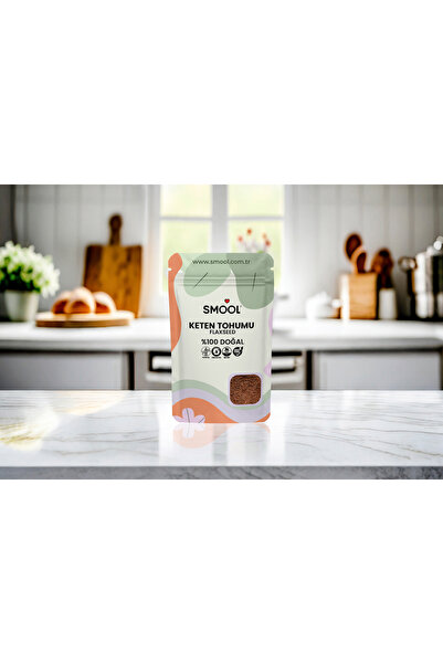 SMOOL Keten Tohumu 500 gr - Flax Seed 500 gr - Glütensiz-Gluten Free-Doğal-Natural