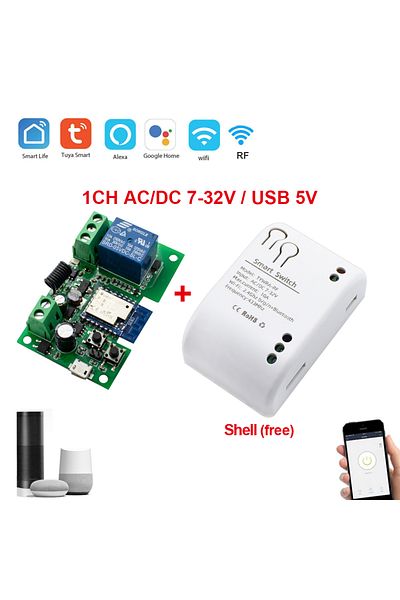 Choice Ac Dc 7-32v Case Wifi Smart Garage Door Opener Switch Sliding Gate Controller Work With Alexa Echo
