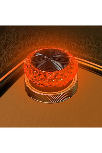 Choice مصابيح إضاءة محيطية صغيرة LED محمولة باللون الأصفر للسيارة مزودة بمنفذ USB لديكور البيئة الداخلية للسيارة