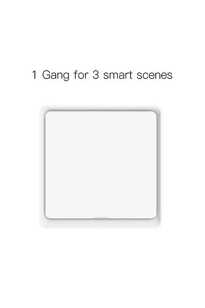 MOES 1 Gang White 4 Gang Tuya Zigbee Wireless 12 Scene Switch Push Button Controller Battery Powered
