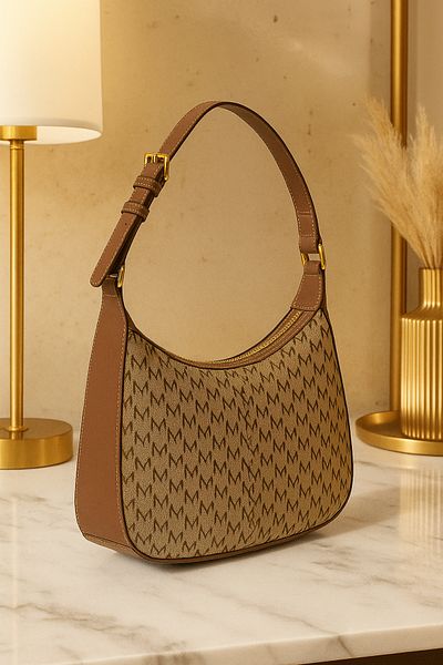 MANGO Woman Geantă de umăr Jacquard - Design confortabil și elegant