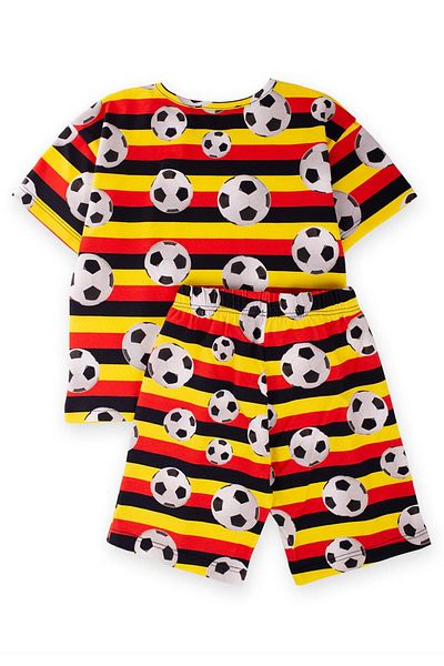 Cigit Football Printed Capri Set 2-7 Multi Color