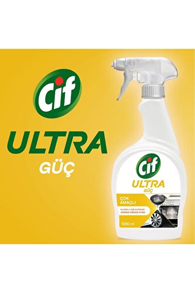 Cif Ultra Güç Çok Amaçlı Sprey Yağ Ve Kir Sökücü 1000 ml