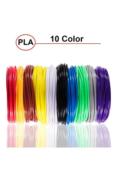 AOKIN 5m 10colors Random 5m 5/10/20 Colors 3d Pen Refills Pla 3d Pen Printing Cables Filament Printing Mat