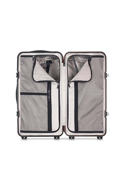Peugeot Voyages 73cm Hardcase 4 Double Wheel Check-in Luggage Trunk Trolley Silver