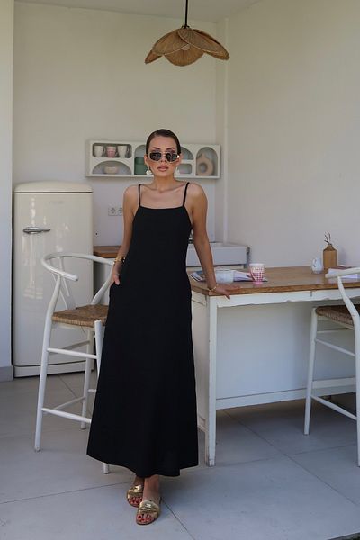 Swass Palma Summer Casey Strap Dress Black