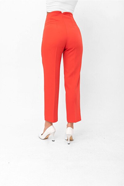 Swass Yüksek Bel Pensli Kadın Pantolon