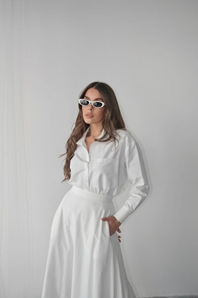 Swass Oversize Düğmeli Kısa Gömlek