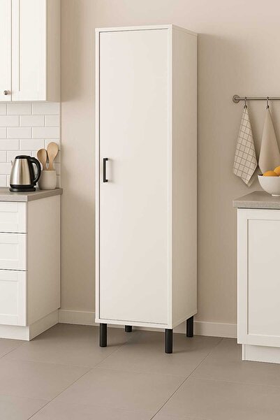 YK Pratik Ev Mobilyaları Tek Kapılı Dolap Beyaz