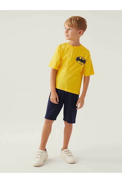 Batman Boy's Shorts Set 3-8 Years Yellow