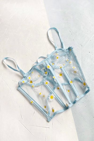 Gece İncisi Daisy Printed Bustier