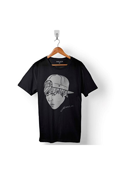 Kendim Seçtim BTS Bangtan Boys Jimin 95 1995 Logo Štampano Majica Unisex T-shirt