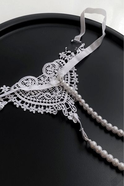 gc gece incisi Pearl Detailed Private Zone String
