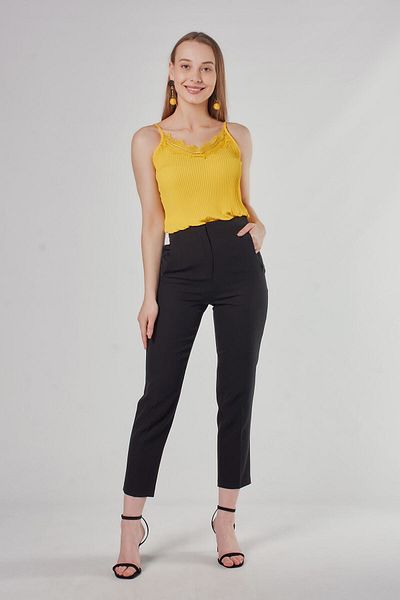Swass High Waist Black Women's Trousers