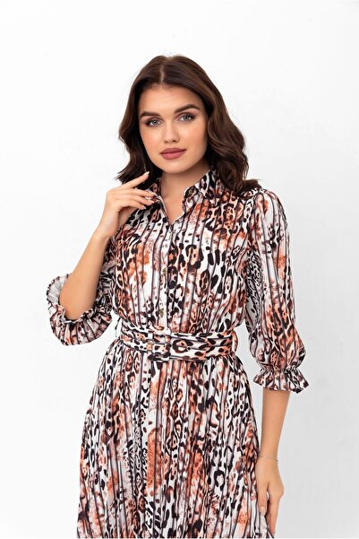 Swass Φόρεμα με μοτίβο πλισέ