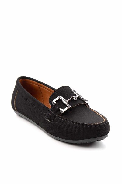 Bambi Siyah Kadın Loafer Ayakkabı K01778166502