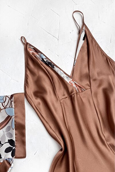 gc gece incisi Patterned Dressing Gown Set