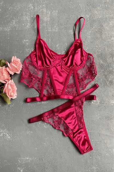 Gece İncisi Brode Bustier Set - Detailed Design