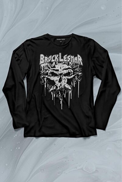 Kendim Seçtim Brock Lesnar Logo Wwe Ufc Amerikan Güreşi Spor Uzun Kollu Tişör...