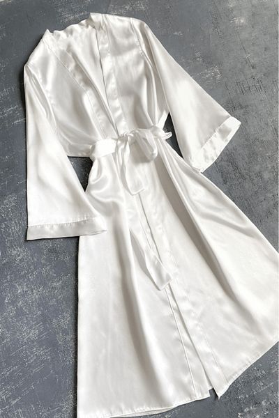 Gece İncisi Satin Dressing Gown