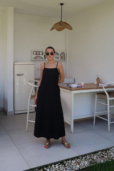 Swass Palma Summer Casey Strap Dress Black