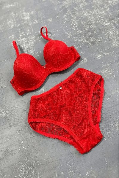 gc gece incisi Lace Detailed Bra Set