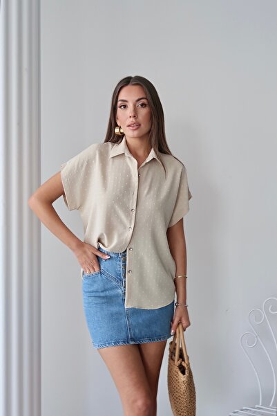 Swass Kısa Kollu Gömlek Bej