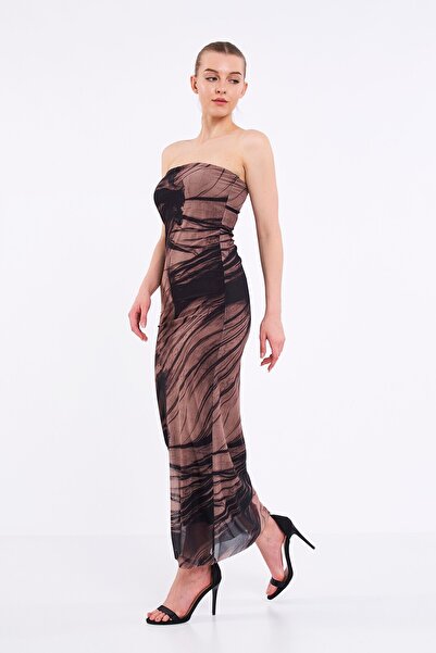 Swass Φόρεμα με επένδυση από τούλι χωρίς τιτλό