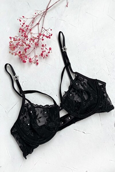 gc gece incisi Зірковий бюстгальтер з деталями та балеринами