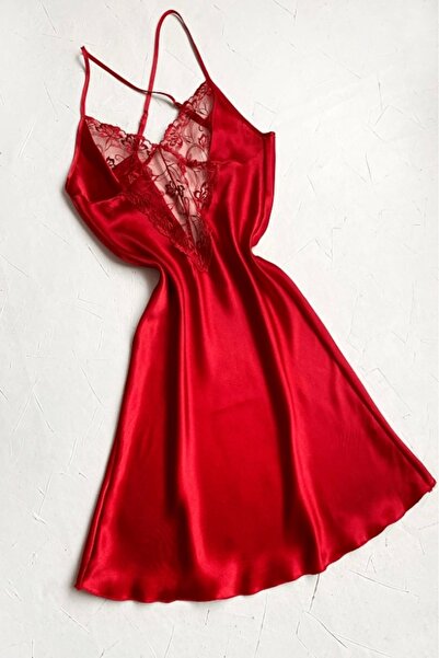 gc gece incisi Cămașă de noapte decoltată din dantelă