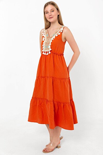 Swass Γυναικείο φόρεμα μούσλι