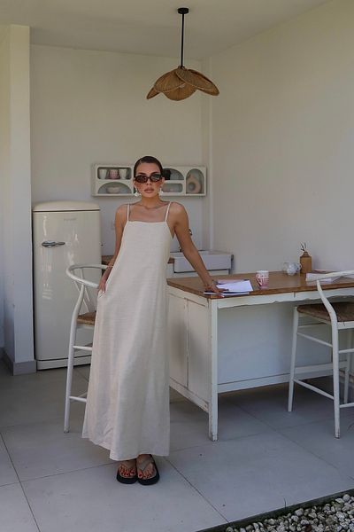 Swass Palma Summer Casey Strap Dress Natural