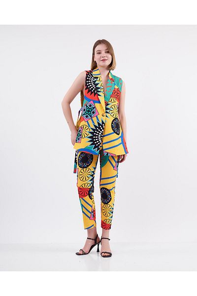 Swass Patterned Buckle Vest