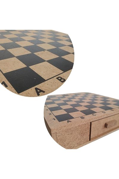 EKMSE Chess Set with Wooden Drawers