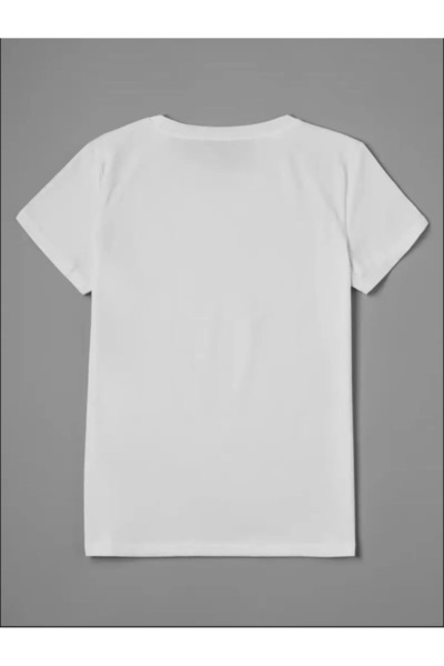 Trend Sizde Μπλουζάκι Unisex Leopard Pattern Κορδέλα Ειδικού Σχεδίου Μπροστινό εμπριμέ σχέδιο